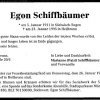 Schiffbaeumer Egon 1911-1995 Todesanzeige